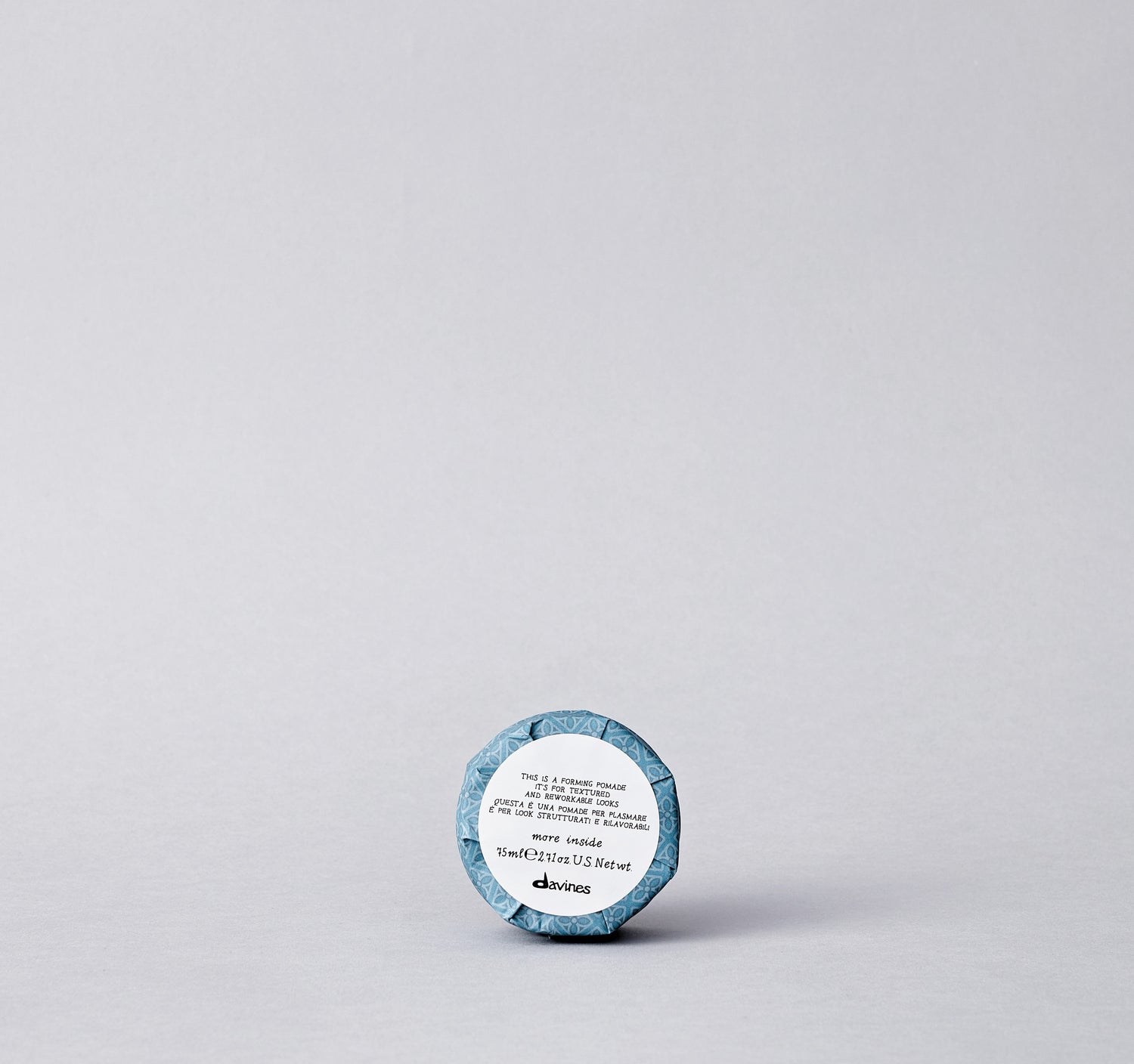 The Forming Pomade is designed for creating workable texture, particularly in short haircuts. It is a lightweight formula that allows you to style and rework your hair, without any sticky or greasy residue.